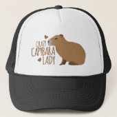 gek op capybara trucker pet (Voorkant)