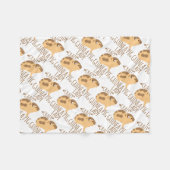 gek op cavia fleece deken (Voorkant (Horizontaal))