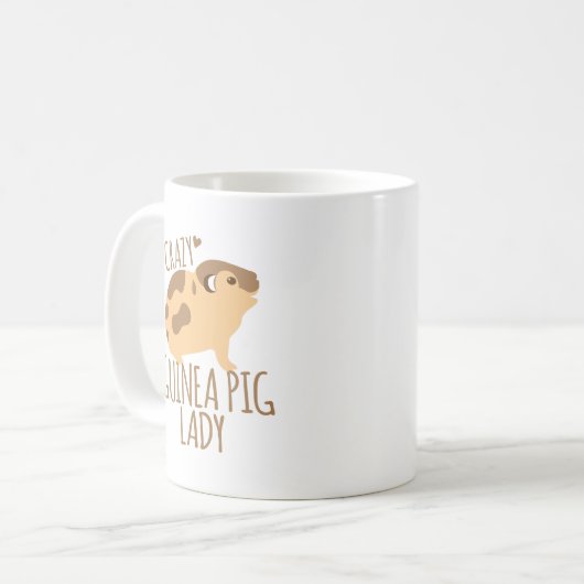 gek op cavia koffiemok (Voorkant links)