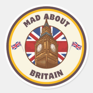 Gek op de Britse Big Ben Sticker