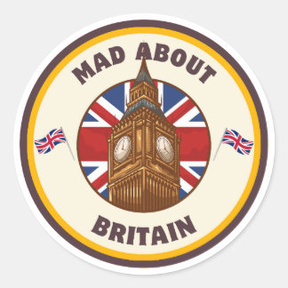 Gek op de Britse Big Ben Sticker
