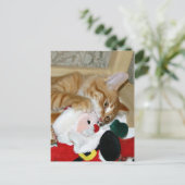 Gek op de Kerstman Feestdagenkaart (Staand voorkant)