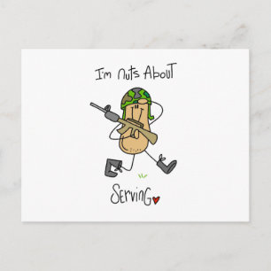 Gek op Dienen T-shirts en Cadeaus Briefkaart