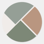 Gek op dit moment bruiloft ronde sticker (Voorkant)