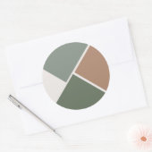 Gek op dit moment bruiloft ronde sticker (Envelop)