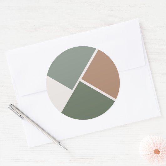 Gek op dit moment bruiloft ronde sticker (Envelop)