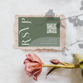 Gek op dit moment QR code RSVP kaarten Kaartje