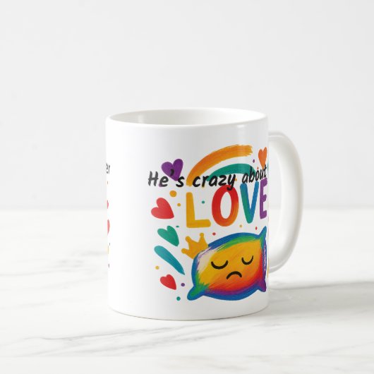 Gek op haar koffiemok (Voorkant rechts)