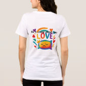 Gek op haar Tri-Blend shirt (Achterkant)