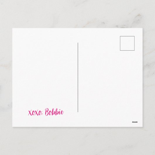 Gek op jou Roze Dierenprint Harten Valentijnsdag Feestdagenkaart (Achterkant)