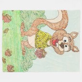 Gek op noten fleece deken (Voorkant (Horizontaal))