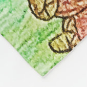 Gek op noten fleece deken (Hoek)