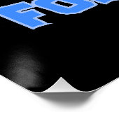 Gek op schaken perfect poster (Hoek)