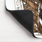 gek op wit muismat (Hoek)