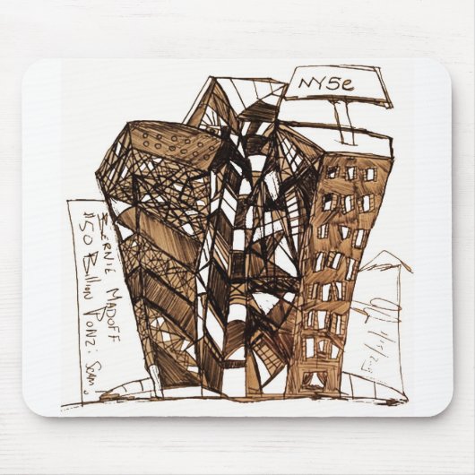 gek op wit muismat (Voorkant)