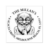 Gek Opa's Hilarisch thema Zelfinktende Stempel (Design)