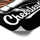 Gek over Cheerleading Grappige Cheerleader Cheer Poster (Hoek)