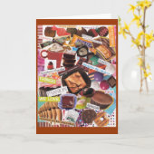 Gek over Chocolade Notecard Kaart (Gele Bloem)