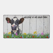 Gek Over het Boerderij Desk Mat - Leuke Holstein K (Voorkant)