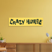 gek paard canvas afdruk (Insitu (Woonkamer))