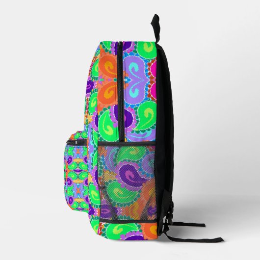 Gek Paisley Leuk Wild Design Bedrukte Rugzak (Rechts)