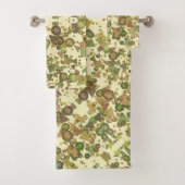 Gek patroon van geometrische vormen, natuurlijke k bad handdoek (Insitu)