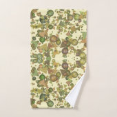 Gek patroon van geometrische vormen, natuurlijke k bad handdoek (Handdoek)