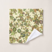 Gek patroon van geometrische vormen, natuurlijke k bad handdoek (Wasdoekje)