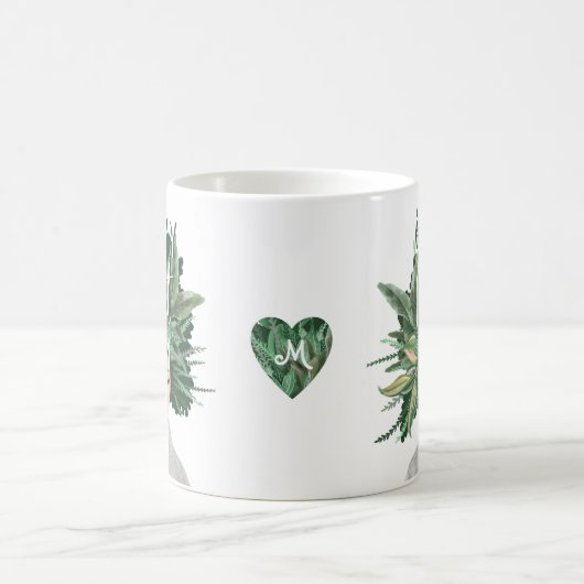 Gek Plant Moeder Leuk Waterverf Plant Moeder Haird Koffiemok (Center)