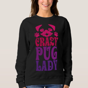 Gek Pug Lady Roze Classic T-shirt 287