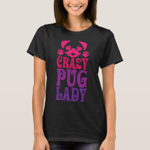 Gek Pug Lady Roze Classic T-shirt 287
