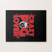 Gek Pug Lover Pug Eigenaar Gift Legpuzzel (Horizontaal)
