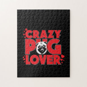Gek Pug Lover Pug Eigenaar Gift Legpuzzel