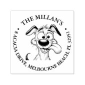 Gek Puppy Lover Thema Zelfinktende Stempel (Design)