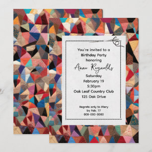 Gek Quiltpatroon met naaldpartij Kaart