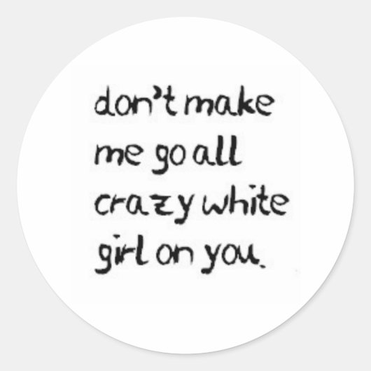 gek ronde sticker (Voorkant)