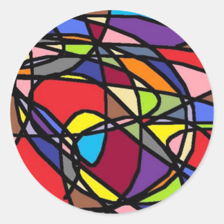 gek ronde sticker
