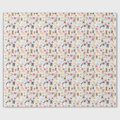 Gek Schattige Chihuahua Dogs Pack Gepersonaliseerd Cadeaupapier (Vlak)