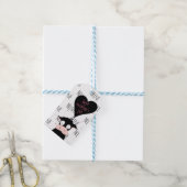 Gek Schattige Koe Pun Happy Valentijnsdag "Mine" Cadeaulabel (Met Touw)