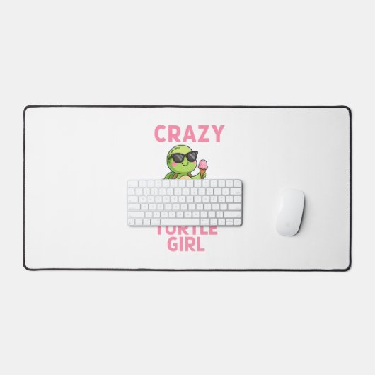 Gek schildpadmeisje bureaumat (Keyboard & Muis)
