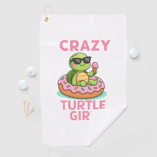 Gek schildpadmeisje golfhanddoek (Insitu)