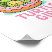 Gek schildpadmeisje poster (Hoek)