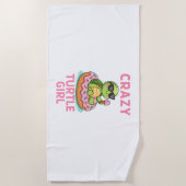 Gek schildpadmeisje strandlaken (Voorkant)