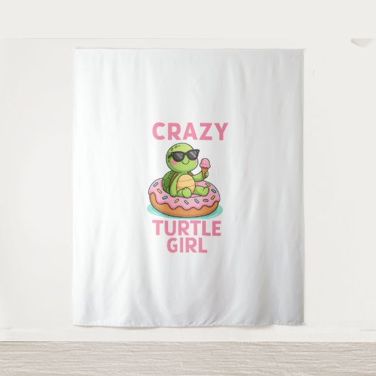 Gek schildpadmeisje wandkleed (Voorkant)