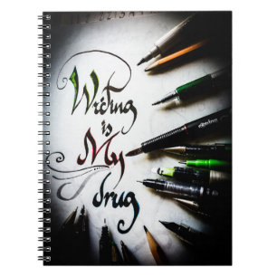 Gek schrijver manifest notitieboek