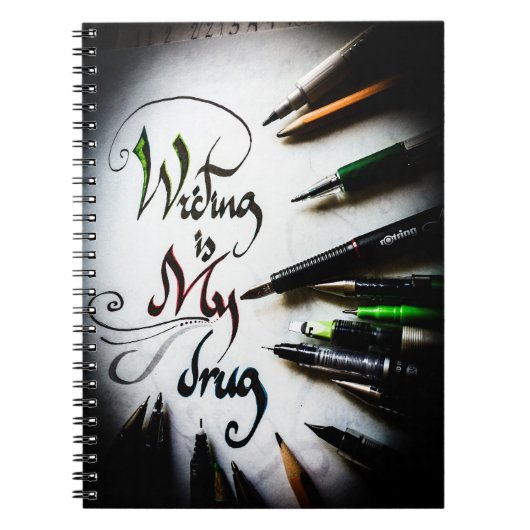 Gek schrijver manifest notitieboek (Voorkant)