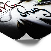 Gek schrijver manifest poster (Hoek)