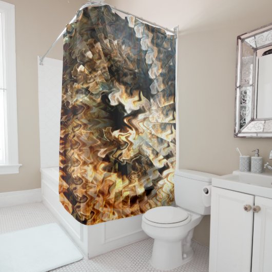 Gek Storm...... Douchegordijn (In situ)