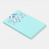 Gek Trippy Oog Blauw Psychedelic Art Post-it® Notes (Schuin)