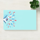 Gek Trippy Oog Blauw Psychedelic Art Post-it® Notes (Kantoor)